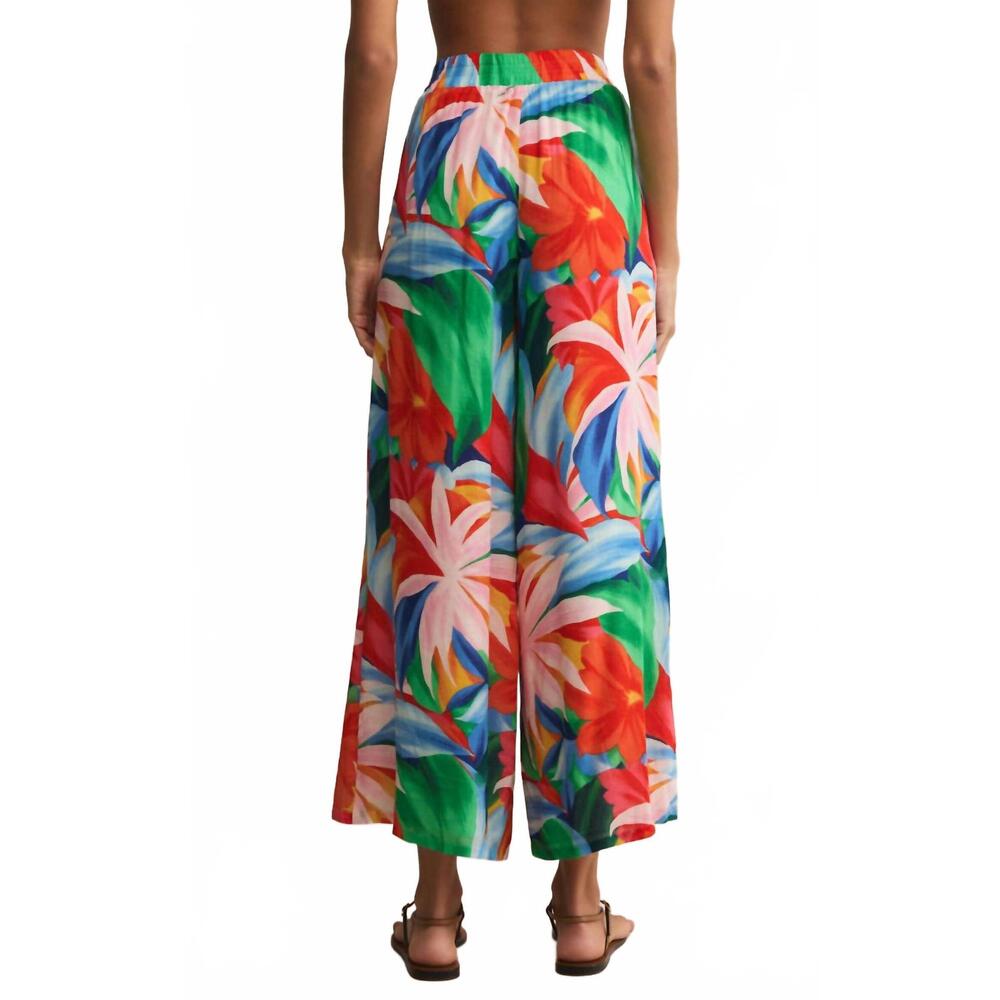 NEW Z SUPPLY dante villa floral pant in multicolor - Picture 3 of 5